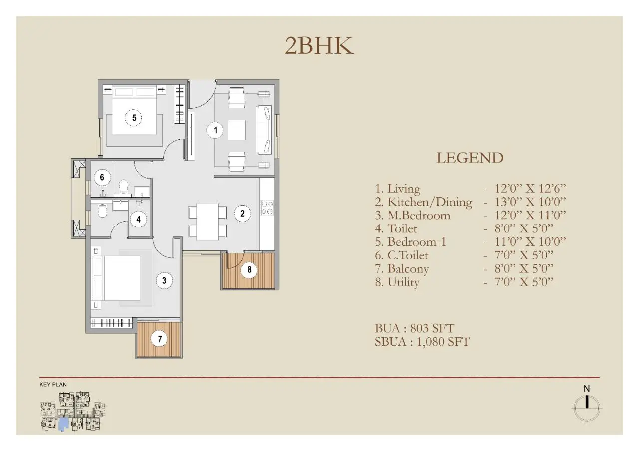 habulus oasis grove 2 bhk floor plan